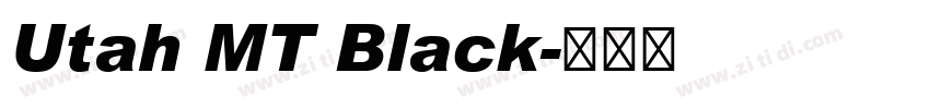 Utah MT Black字体转换